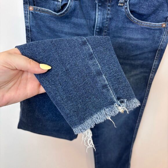 Free People, We the Free, High Rise Dark Wash Skinny Jeans Size 28 OB893288 - Picture 4 of 13